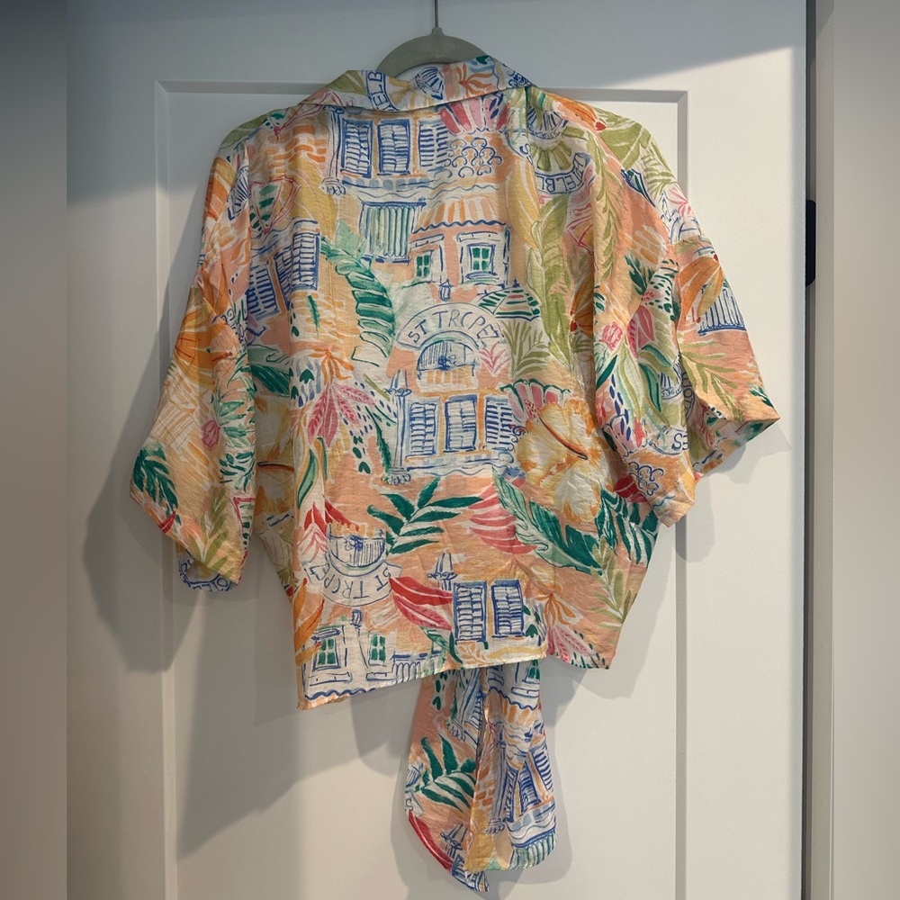 Chapter Multicolor Tie-Front Blouse - Picture 2 of 5